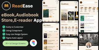 ReadEase - Ebook Store & Reader App UI Kit