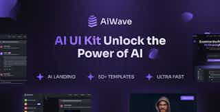 Aiwave - AI SaaS Website + Dashboard React NextJS UI Kit
