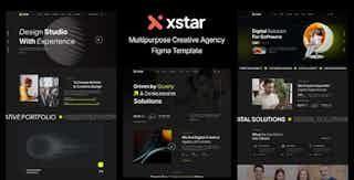 Xstar – Creative Agency Figma Template