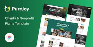 PureJoy - Charity & Nonprofit Figma Template