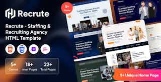 Recrute - Staffing & Recruiting Agency HTML Template