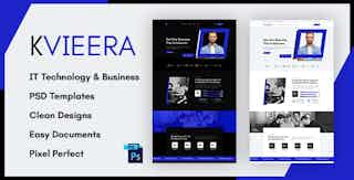 Kvieera - IT Technology & Business PSD Template