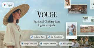Vouge - Fashion Store Figma Template