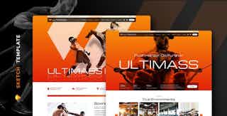 Ultimass – Sport Club Template for Sketch