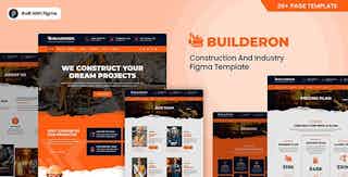 Builderon – Construction & Industry Figma Template