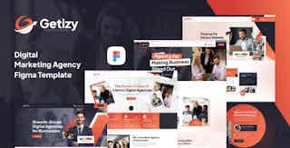 Getizy - Digital Marketing Agency Figma Template