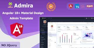Admira - Angular 18+ Material Design Admin Dashboard Template