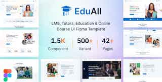 EduAll - LMS Tutors Education & Online Course UI Figma Template
