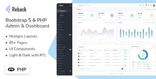 Reback - Bootstrap & PHP Admin Dashboard Template