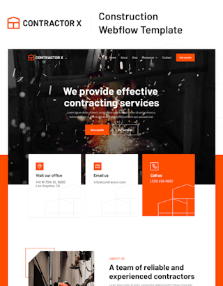 Contractor X by BRIX Templates