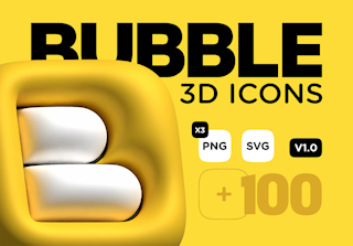 3D Bubble icons