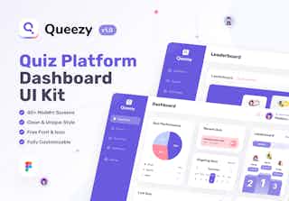 Queezy Dashboard - Quiz Dashboard UI Kit