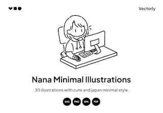 Nana Minimal Illustrations