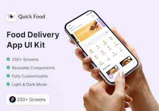 Quick Food - Food Delivery Mobile App UI Kit