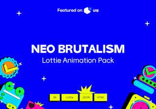 Neo Brutalism Lottie Animation Pack