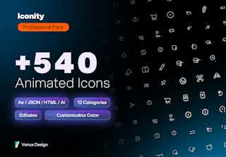 +540 Animated and static Icons - Iconity
