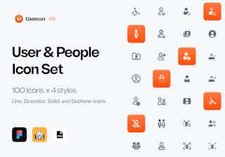 User & People - Uxercon Icon Set
