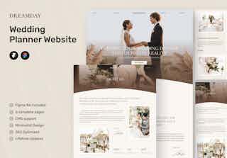 DreamDay - Wedding Planner Website Framer Template