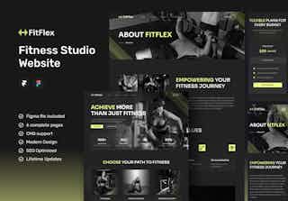 FitFlex - Fitness Studio Website Framer Template