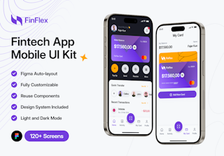 FinFlex - Finance App Mobile UI Kits