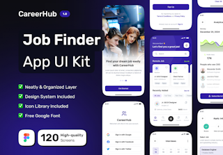 CareerHub - Job Finder Mobile App UI Kit