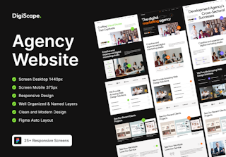 DigiScape - Digital Agency Website Template - UI Kit