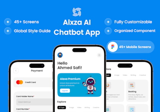 Alxza - AI Chatbot App UI Kit
