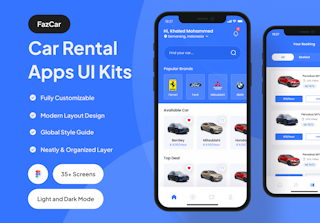 FazCar - Car Rental App UI Kit