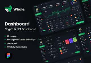Crypto  Whale - Crypto & NFT Dashboard UI Kit