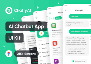 ChattyAI - AI Chatbot App UI Kit