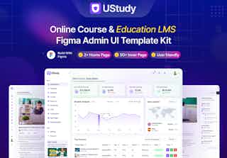 Online Course & Education LMS Figma  Admin UI Template Kit