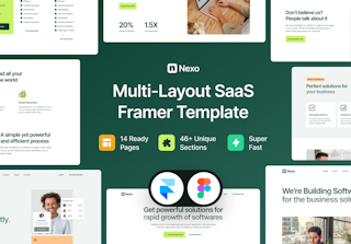 Nexo - Multi-layout Framer SaaS Template