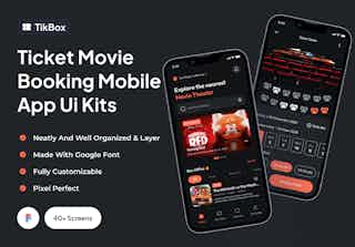 TikBox -  Ticket Movie Booking Mobile App Ui Kits