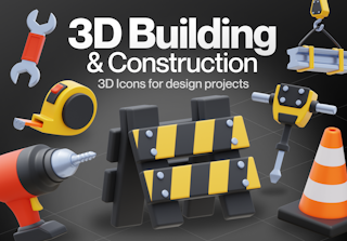 Construcy - Construction 3D Icon Set