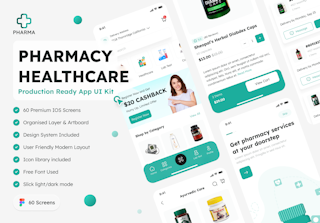 Pharmacy Healthcare App UI Kit