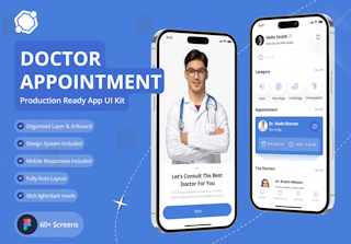 Doctor Appointment Booking App UI Kit