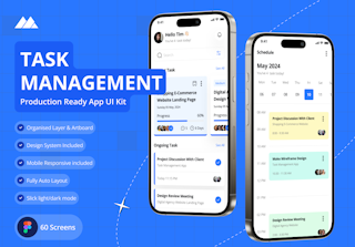 Taski - Task Management App UI Kit