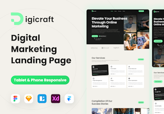 Digicraft - Digital Marketing Landing Page Template