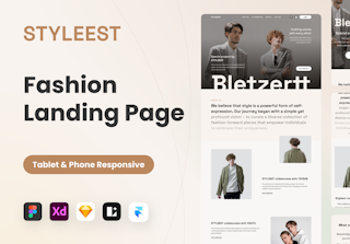 Styleest - Fashion Landing Page Template