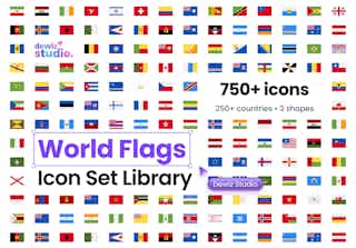 Country Flag Icon Library