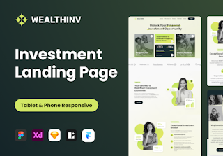 WealthInv - Investment Landing Page Template