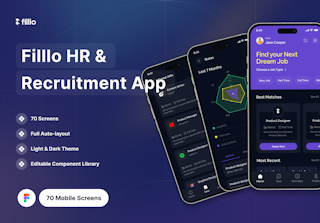 HR & Recruitment App UI Kit