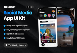 MeetJoy - Social Media App UI Kit