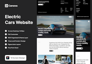 Carsova - Electric Cars Website