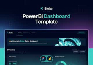 PowerBi Dashboard Template — Stellar