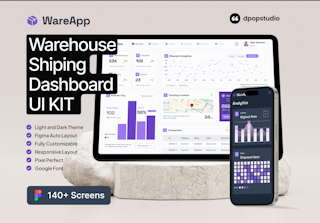 WareApp - Warehouse Shiping Dashboard UI KIT