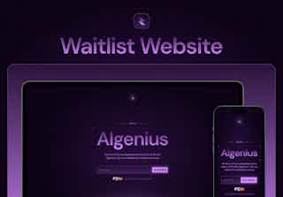 Algenius — Waitlist Website