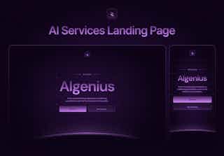 Algenius — AI Services Website