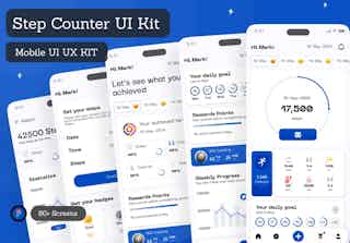 Step Counter & Tracker App UI Kit