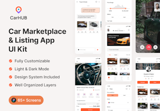 CarHUB- Car Marketplace & ListingApp UI Kit